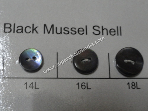 Black Mussel Buttons