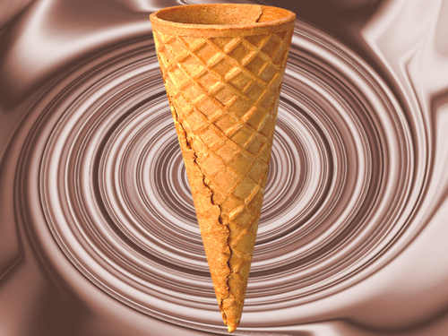 Sugar Rolled Biscuit Cone