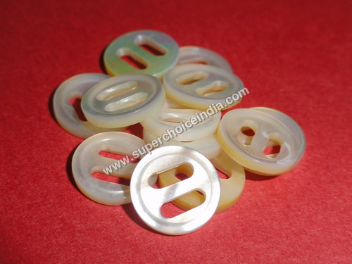 Real White MOP Buttons