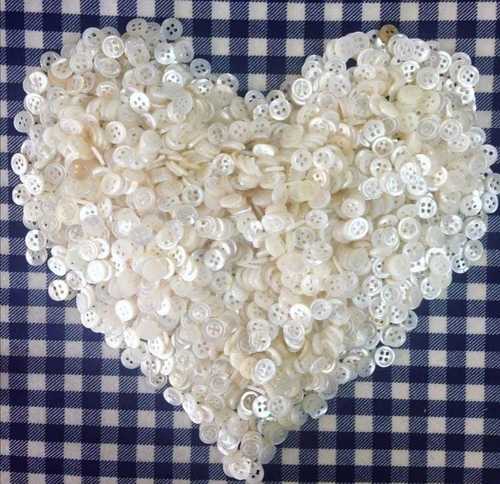 White Mop Buttons
