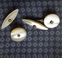 Designer Cufflinks - Color: White Color