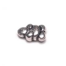 Stamped - Metal Alloy 10x15 mm Silver Durable Design Intricate Detail Lightweight