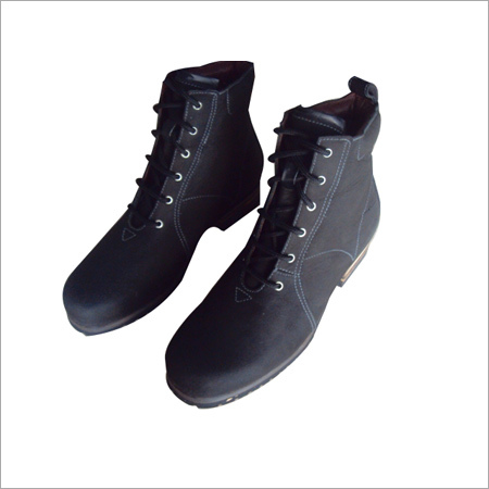 Strep Boots - Leather Ankle, Black | Lace-Up, Durable, Comfortable, Stylish, Supportive, Protective, Lightweight, Breathable Rubber Sole