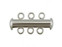 Silver tube clasp