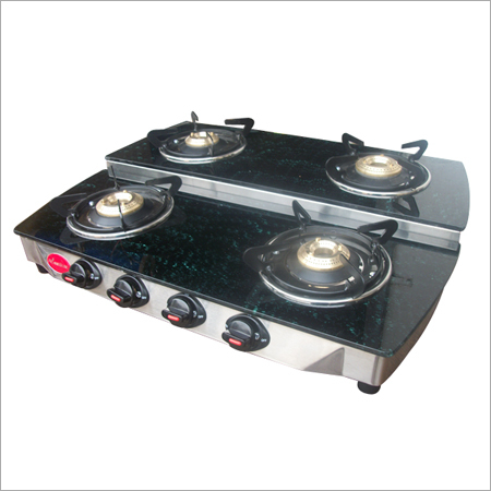 Four Burner SS Gas Stove Step