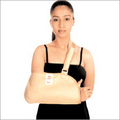Arm Pouch Sling Fracture Aid - Foam Fused Fabric, Multiple Sizes, Beige | Lightweight, Washable, Adjustable Straps, Durable, Comfortable