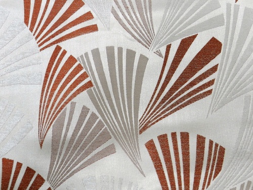 Decorative Curtains Fabrics - Polyester 48"/54" Ivory, Geometric Pattern, Durable, Easy Installation