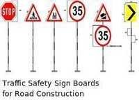 Traffic Safety Sign Boards - Aluminum, Variable Dimensions, Red | High Durability, Strong, Clear Visibility, Effective Warning, Precise Design