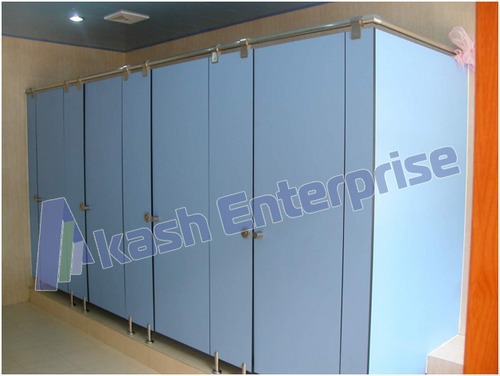 Blue Prefabricated Cubicle Bathroom