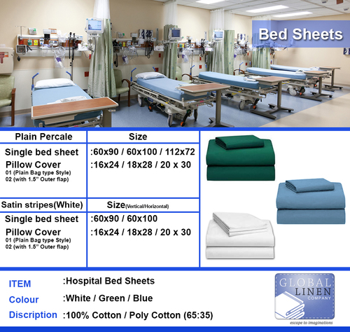 Hospital Bedsheets By GLOBAL LINEN COMPANY
