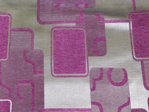 Vintage Curtains - 100% Polyester, 48/54" Width | Purple Geometric Pattern, Durable Fabric, Stylish Design, Easy Installation, Versatile Use