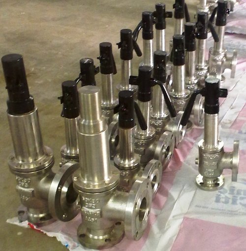 Spring loaded valves