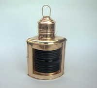 Nautical Copper Brass Lamp Large Port (red)lamp 17"