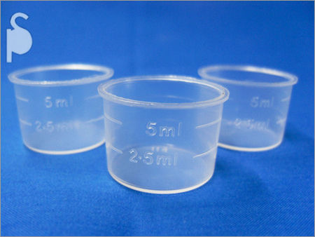 5Ml 22Mm Measuring Cup - Color: As Per Client Requirements