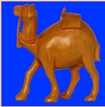 Wooden Camel Painting