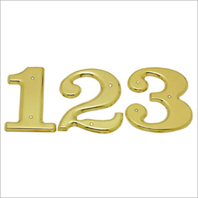 Numerals Brass Number