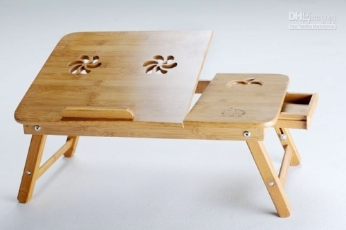 Wooden Laptop Table With Drawer