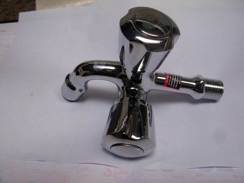 2way Long Body - Stainless Steel, 15x10x5 cm, Chrome Finish | Durable, Rust Resistant, Elegant Design, 2-Way Flow