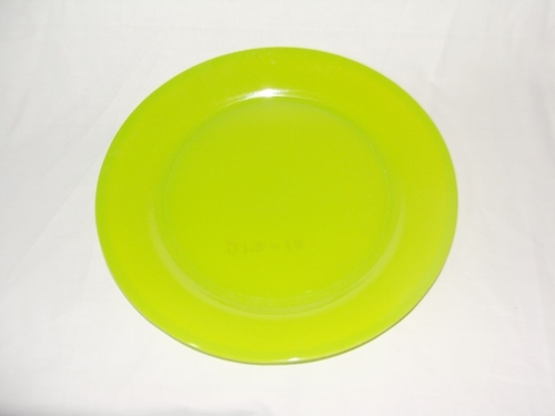 Melamine Plate - 10 Inch Round Lime Green, 0.5cm Thick, Durable Eco-Friendly Material