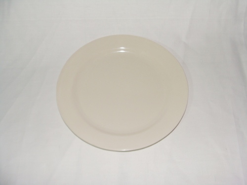 Melamine Plate - 20cm Diameter Off-White, Round, 0.5cm Thick | Durable, Eco-Friendly, Heat Resistant to 120°C