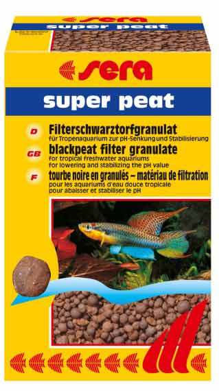 Sera Super Peat - 500g Peat Granulate, Brown | Ph Control, Algae Inhibition, Trace Elements, Soft Water Conditioning