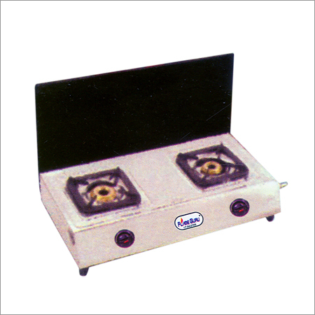 Double Burner Gas Stove with Lid