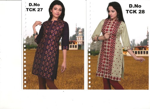 PHULKARI COTTON KURTI