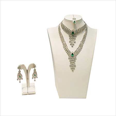 Diamond Ruby Necklace Set