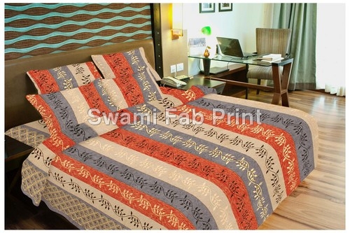Gold Print Double Bed Sheet