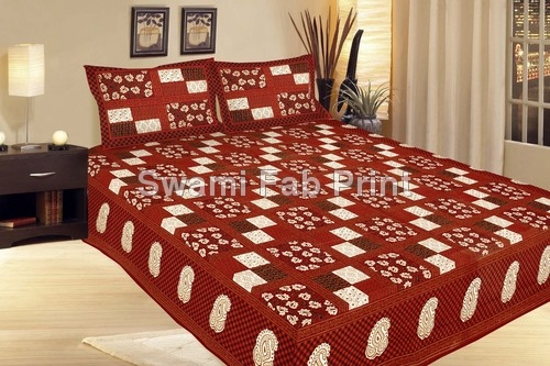 Block Printed Bed Sheet