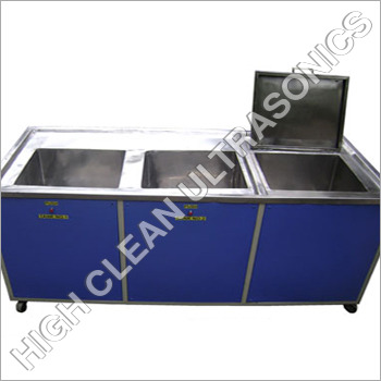 Ultrasonic Cleaning System - Stainless Steel, Variable Dimensions | Three-Compartment Design, Optimal Performance, Corrosion Resistant, Customizable Features