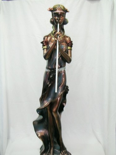 Ceramic Standing Lady Showpiece statue
