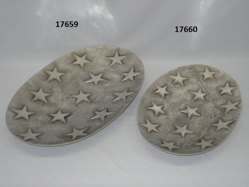 Star Design Oval Platter