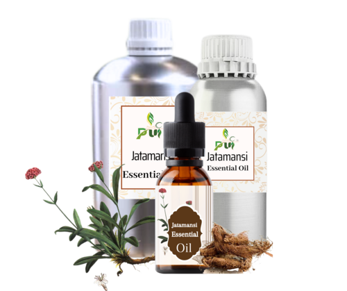 Jatamansi Oil - Natural Essential Oil, 98% Purity, Olive Brown Color, Warm Balsamic Aroma | All Age Group, Insoluble in Water, 24 Years Shelf Life, Cool Dry Storage