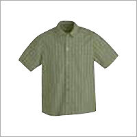 Men's Short Shirts - Cotton, M-XXL, Green | Button Closure, Point Collar, Breathable Fabric, Stylish Design, Durable, Comfortable Fit, Easy Care, One Pocket