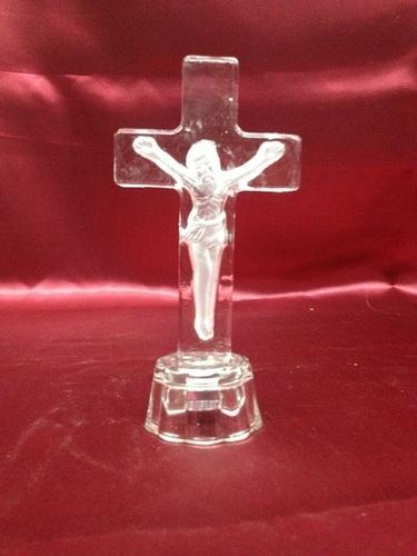 Glass Jesus Christ Cross.