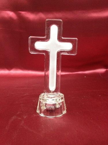 Glass Jesus Cross.