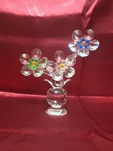 Glass Flower showpiece