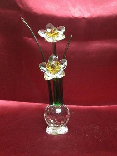 Glass Flower showpiece