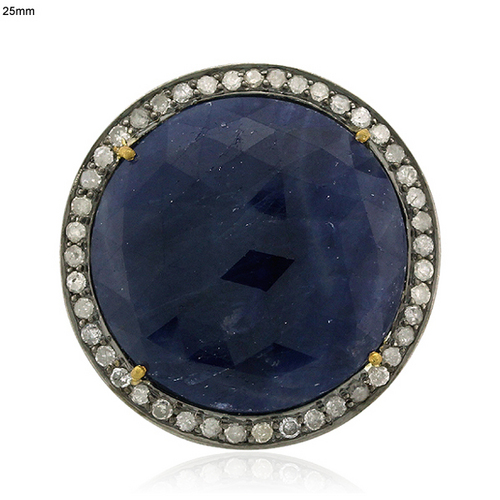 Diamond And Precious Gemstone Pave Round Beads