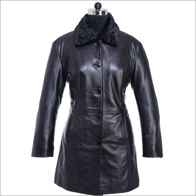 Womens Leather Bomber Jacket