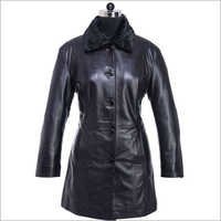 Womens Leather Bomber Jacket