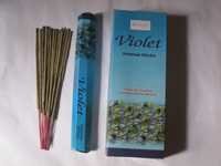 Violet Incense Sticks - Bamboo, 10x2x1 Cm, 20 Sticks | Calming Scent, Long Lasting, Air Freshener