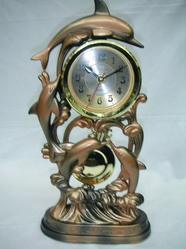 Wall Clock - Metal, 12x8x4 Inches, Bronze, Quartz Movement | Elegant Design, Durable, Accurate Time, Decorative