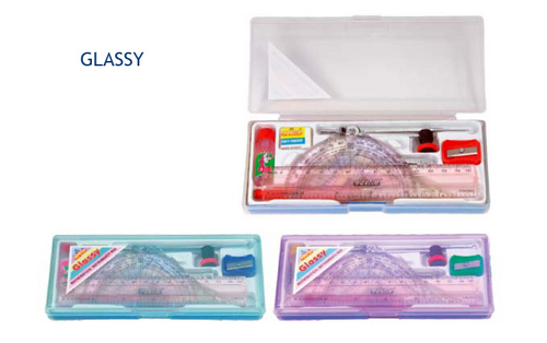 Glassy Geometry Box Plastic Unbreakable