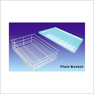 Plain Basket - Metal Wire Variable Dimensions Silver | Durable Lightweight Easy Assembly Stackable Space Saving