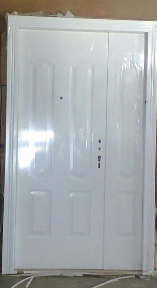 Steel double door 