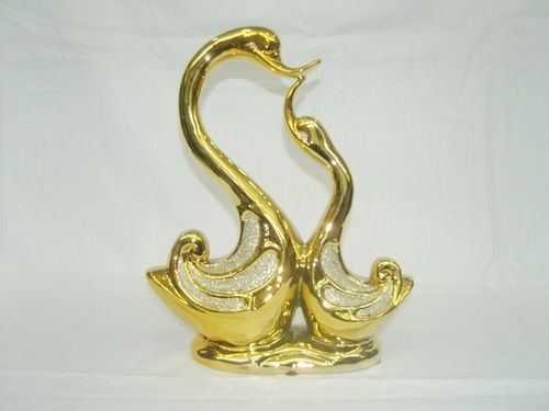 Duck Gold Ceramic Show Pieces