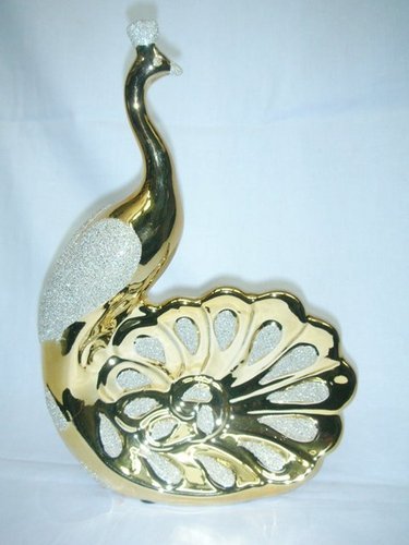 Duck Gold Ceramic Show Pieces - Ceramic, Variable Dimensions, Gold | Elegant Design, Durable, Smooth Finish, Home Decor, Gift