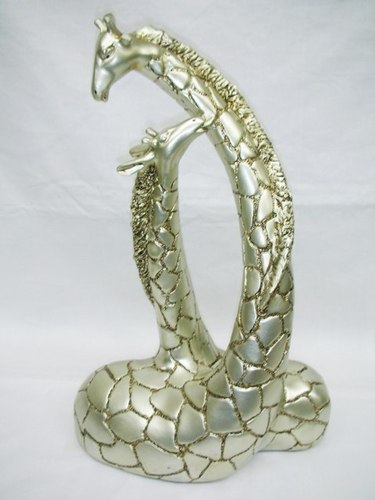 Ceramic Giraffe Show Pieces - Gold Ceramic 25-30 cm, Elegant Durable Home Decor, Smooth Fine Finish